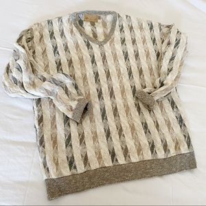 Vintage | 90’s Oversized Grandpa Sweater M L